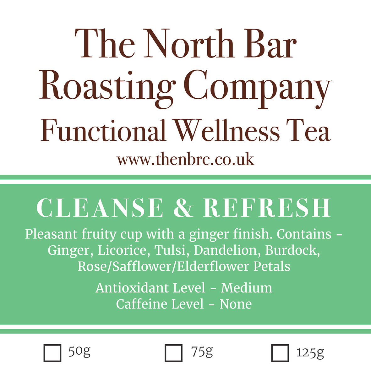 Cleanse and Refresh - Functional/Wellbeing Tea