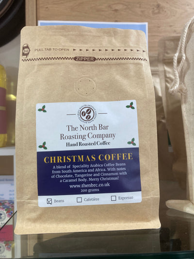 Christmas Arabica Speciality Coffee  Duo 2 x 200g with a FREE Cotton Gift Bag